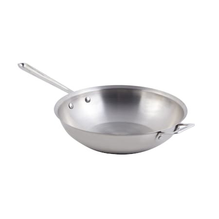 Bon Chef Cucina 12" Chef'S Pan W/Lid - Ind Btm  12" Dia. X 3" H / 3 1/2 Qt 60008